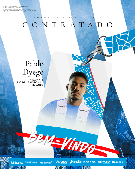 Pablo Dyego é o novo reforço do Tubarão