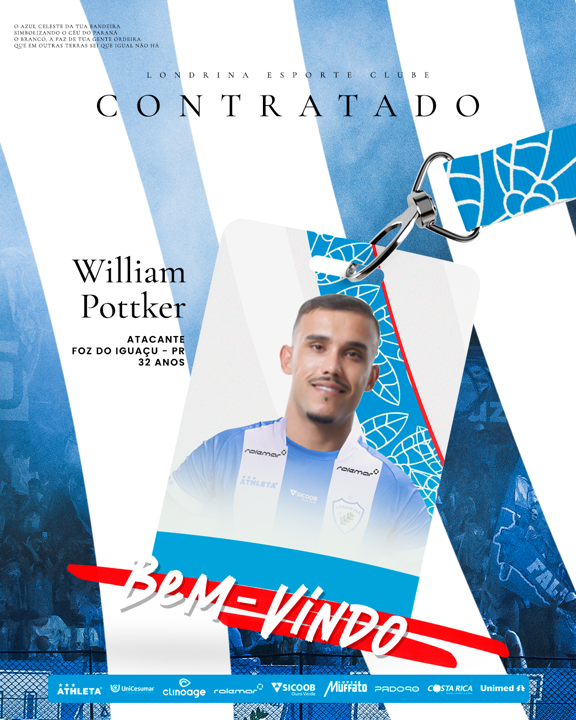 William Pottker é o novo reforço do Tubarão