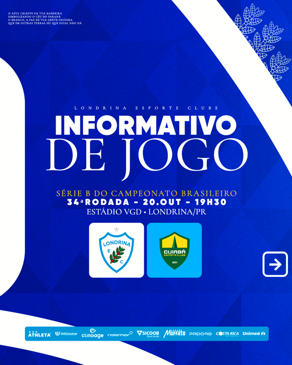 Ingressos para Londrina e Cuiabá já estão disponíveis